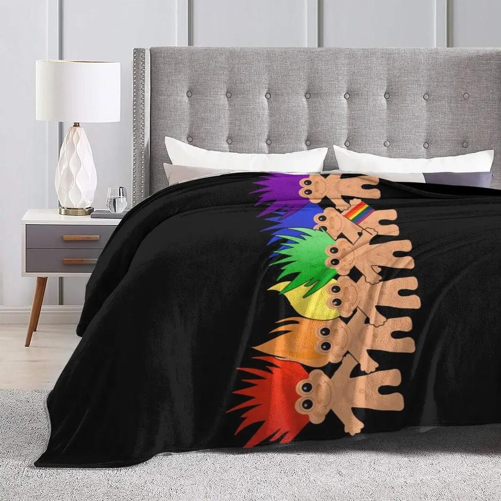 Trolls For The Trolls! Blanket Soft Warm Flannel Throw Blanket Cover for Bed Living Room Picnic Travel Home Couch
