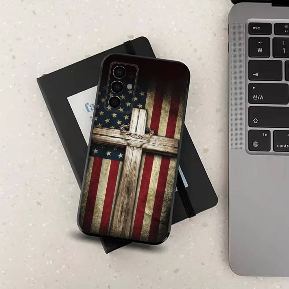 Americans Flag Great Phone Case For Samsung Galaxy A73,31,32,72,41,J7,8,9,53,52,71,22,Note Soft Black Silicone Cover