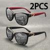 2 ШТ. Дизайнерские солнцезащитные очки 'кошачий глаз' поляризованные для мужчин, женщин, леди, элегантные, для вождения