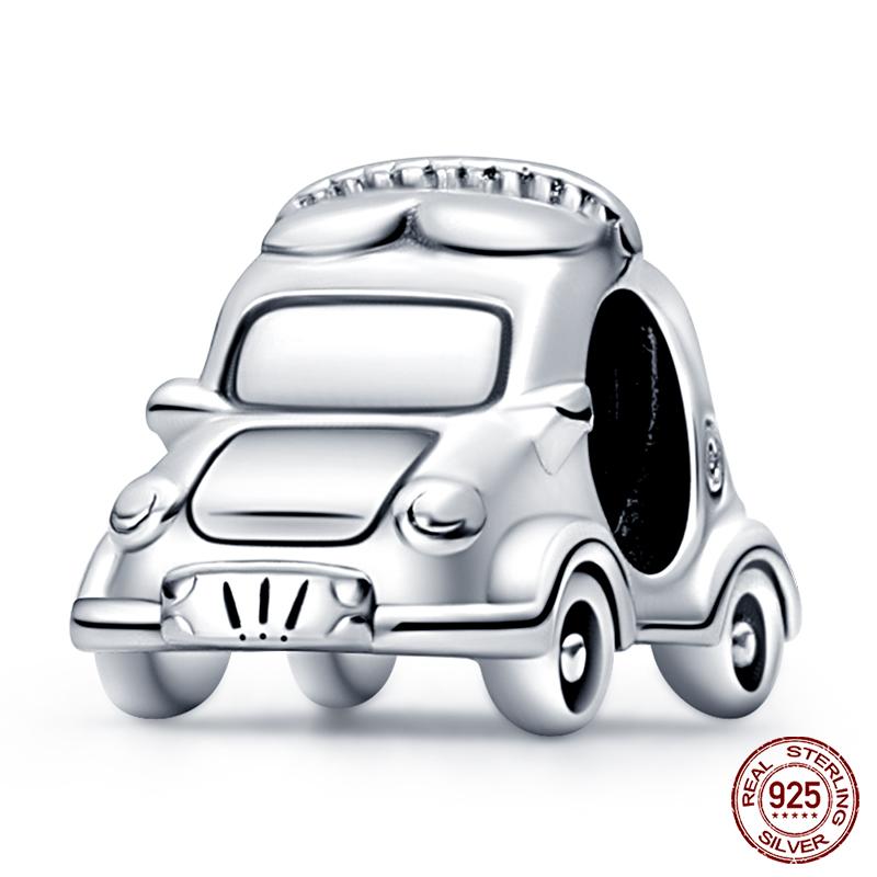 100% настоящие посеребренные бусины серии Ocean, черепаха, краб, русалка, подходят оригинальные браслеты «сделай сам», ювелирные изделия, подарки