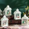 Yousheng Christmas House Wind Light Нежный светодиодный ночник Снеговик Санта-Клаус Лось Элемент Создает атмосферу Окружающее освещение Подвесные украшения на окна