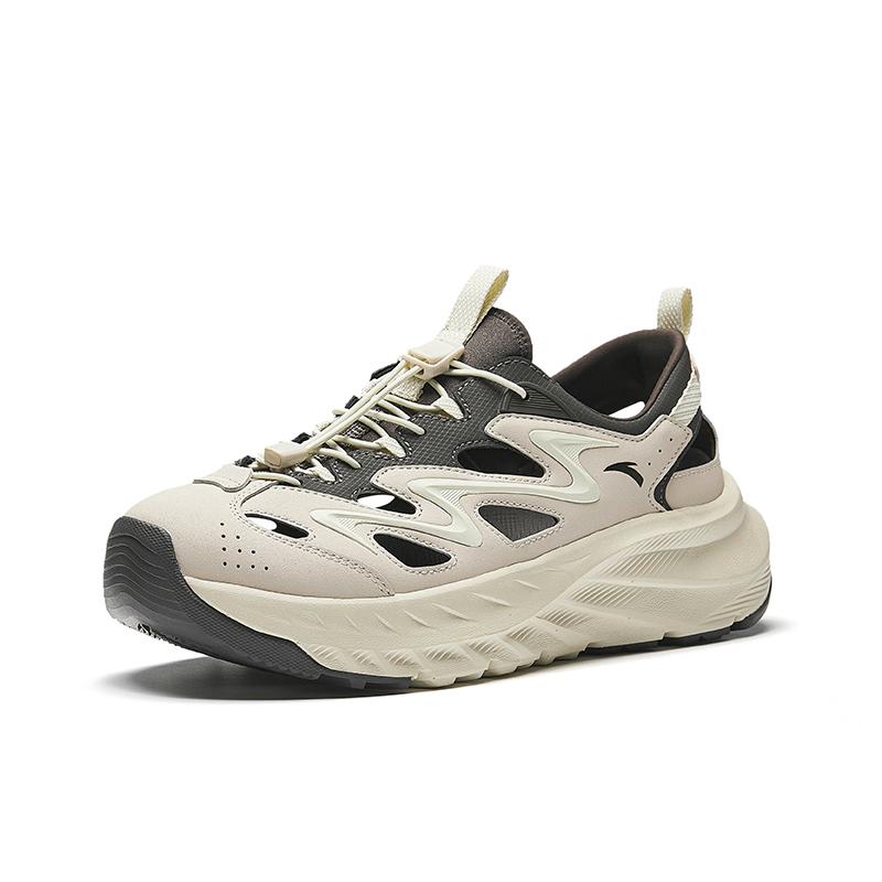 Anta Удобные Универсальные Походные Сандалии Легкие Дышащие Нескользящие Водные Туфли Мужские Сандалии Светло-серые 912528522-10