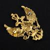 Retro Wing Metal Pin Vintage Eagle Badge Brooch Crown Lapel Pin Men Accessory