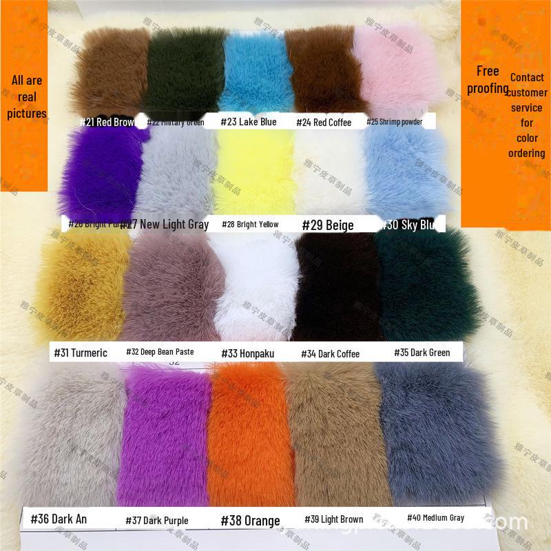 Цветной 5 см искусственный меховой шарик из кролика Рекс для украшения украшений, одежды и обуви, шляп
