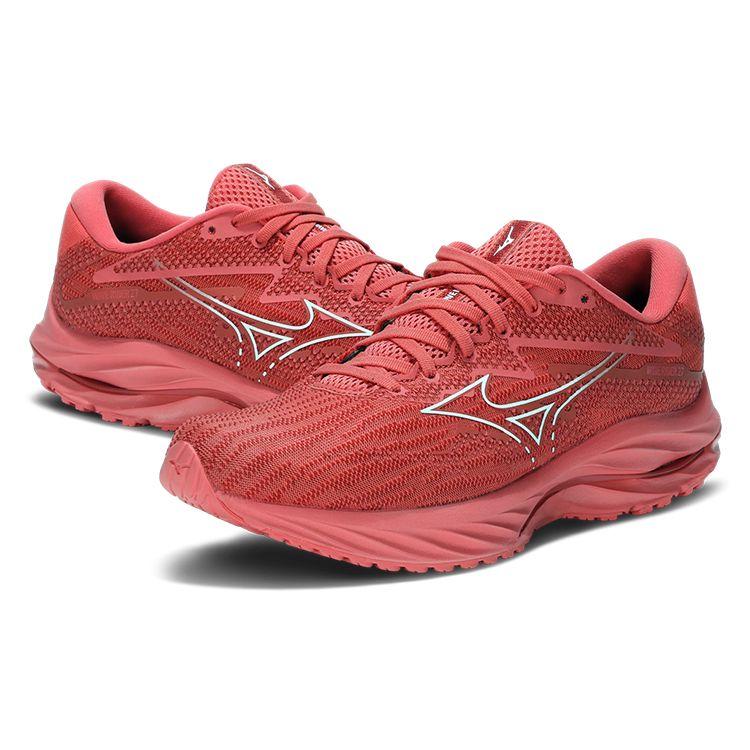Mizuno Кроссовки унисекс Wave Rider 27 Reach Beyond PB Pack Pink Dubarry White J1GC230801