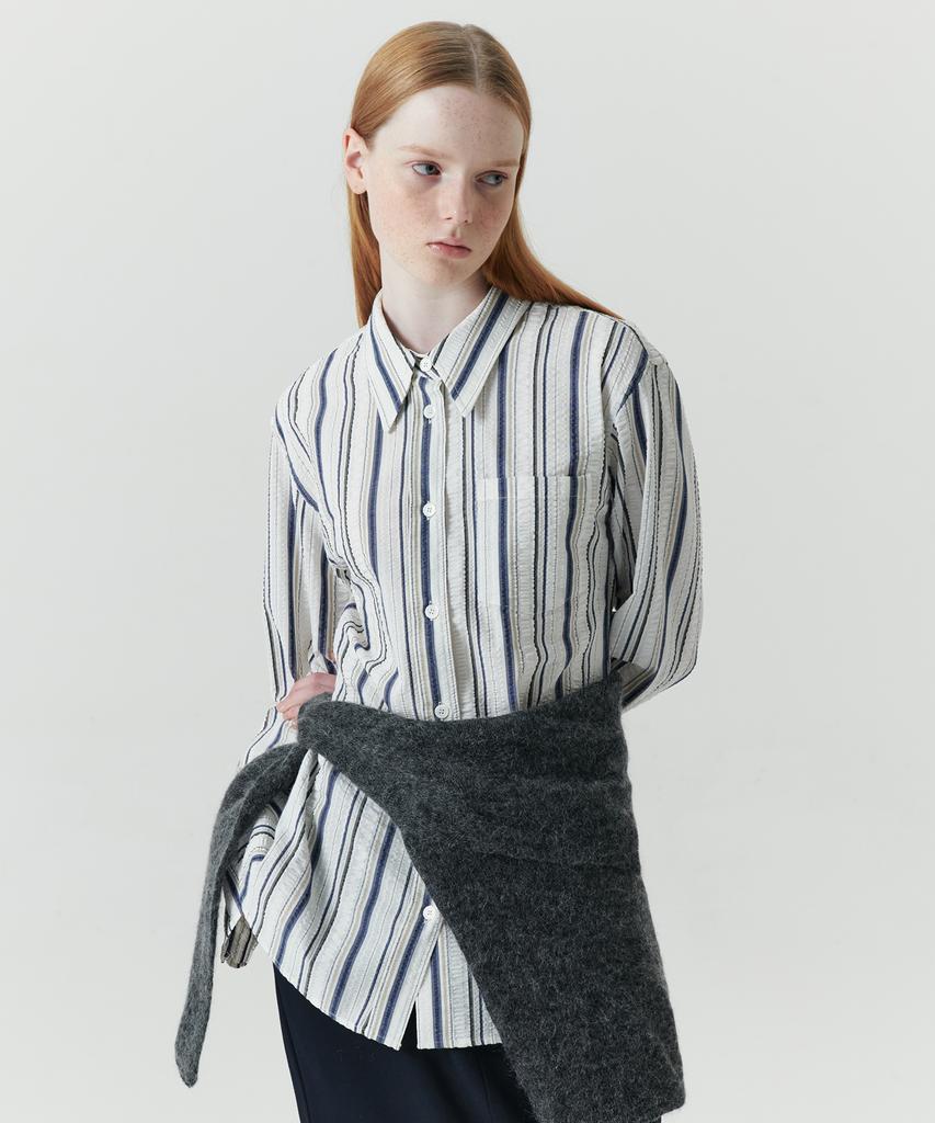 Рубашка Leuba Tidy Stripe - Мульти Синий
