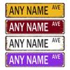 Personalized Retro Street Sign 15.75x3.94in Custom Metal Foil Wall Decor