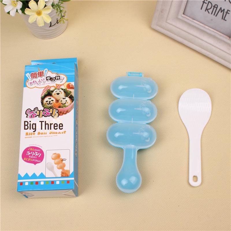 Форма для приготовления рисовых шариков в стиле Douyin: 3-х предметный инструмент для приготовления детского питания TIY