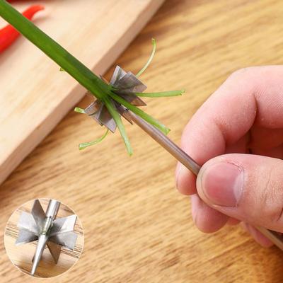 Резак для лука-шалота, острый инструмент для шинковки лука-шалота, кухонный гаджет для быстрой и равномерной шинковки