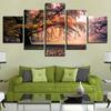 5 Pieces Wall Art Canvas Painting Landscape Poster Moon Modular Pictures Home Decoration Modern Living Room Bedroom Work No Frame