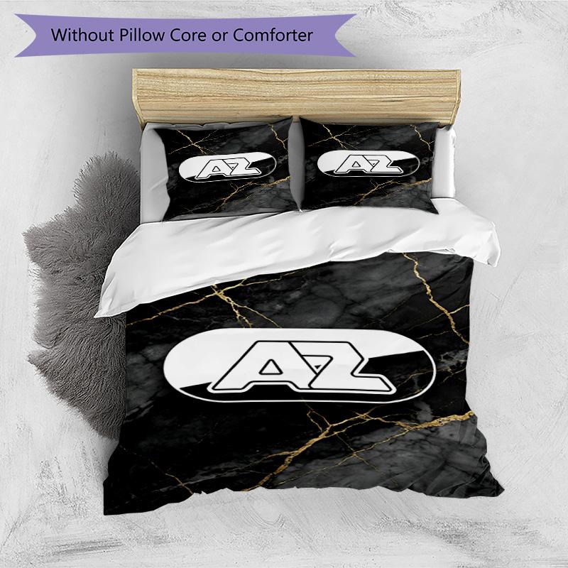 3pcs Duvet Cover Set (1*Duvet Cover + 2*Pillowcase, Without Core), AZ Alkmaar Print Bedding Set, Bedroom Decor, All‑Season, Birthday Gift