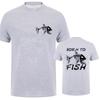 Born To Fish Funny T-Shirt Fashion Fisherman Tees Short Sleeve Funny Fishing Lover Casual Summer Men's Street Oversized Male Top