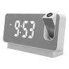 Projection Alarm Clock Time Date Temperature Display 180 Degree Wide Angle HD LED Screen