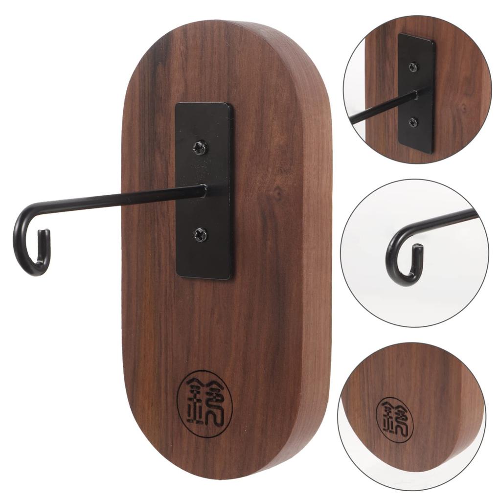 Ipetboom Polyphonic Wind Chime Wind Chime Bracket with Hummingbird Wind Chime Rack Door Hanging Wall Mounted Wood Stand, Hook, Holder, Hanger,