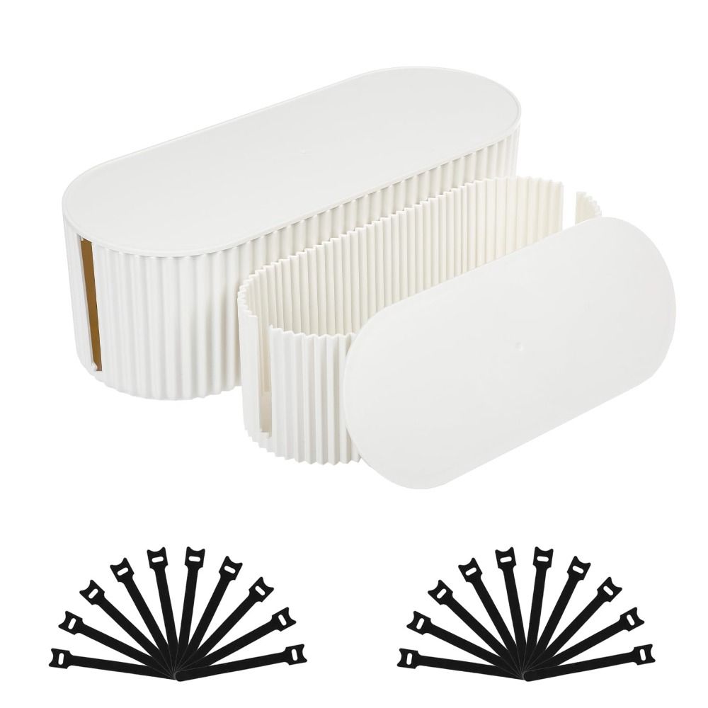 Plastic Power Line Storage Case Dustproof Wire Storage Box WiFi Router Socket Storage Box  Office