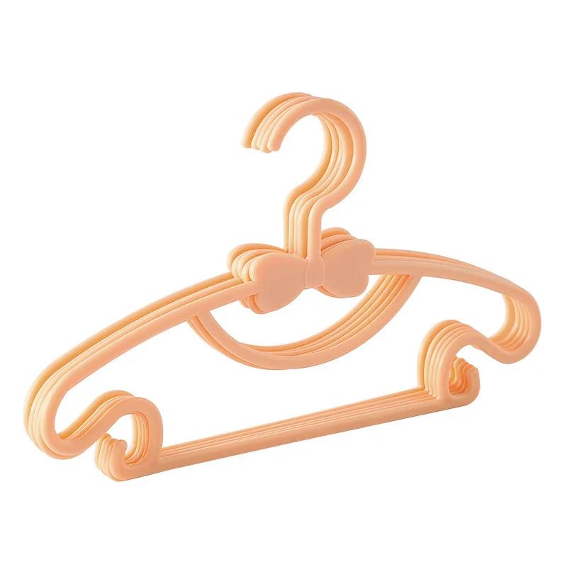 5PC/Set Clothes Hanger Kids Toddler Baby Coat Storage Plastic Hangers Hook Household Clothing Organizer Home Supplies