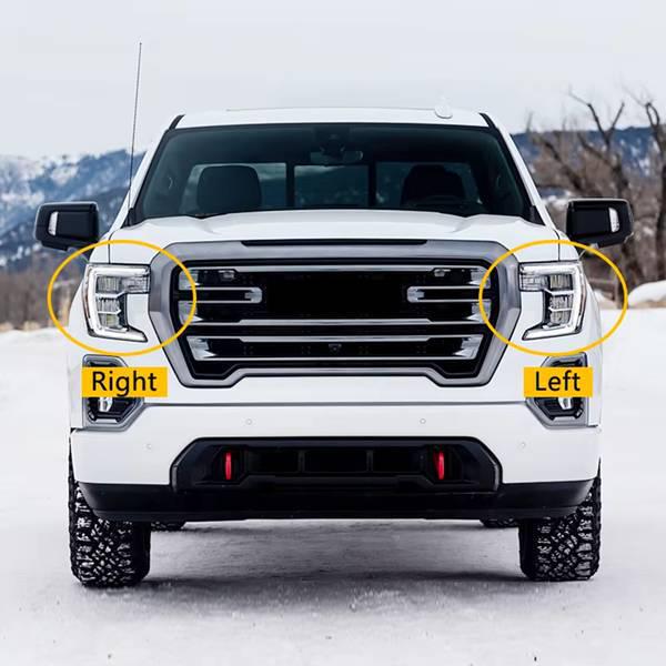 Накладка на переднюю правую фару для GMC Sierra 2018-2022