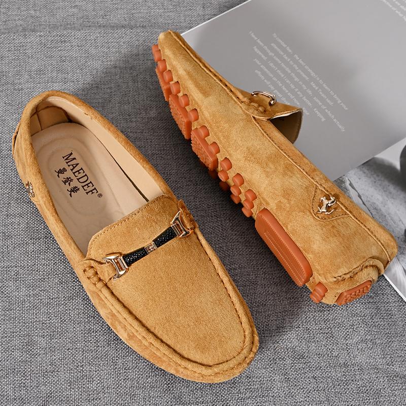 Мужские кожаные мокасины большого размера 37-48 Мужская повседневная обувь Модная мужская обувь Мужские мокасины из натуральной кожи Мокасины слипоны Мужские туфли на плоской подошве Мужская обувь для вождения