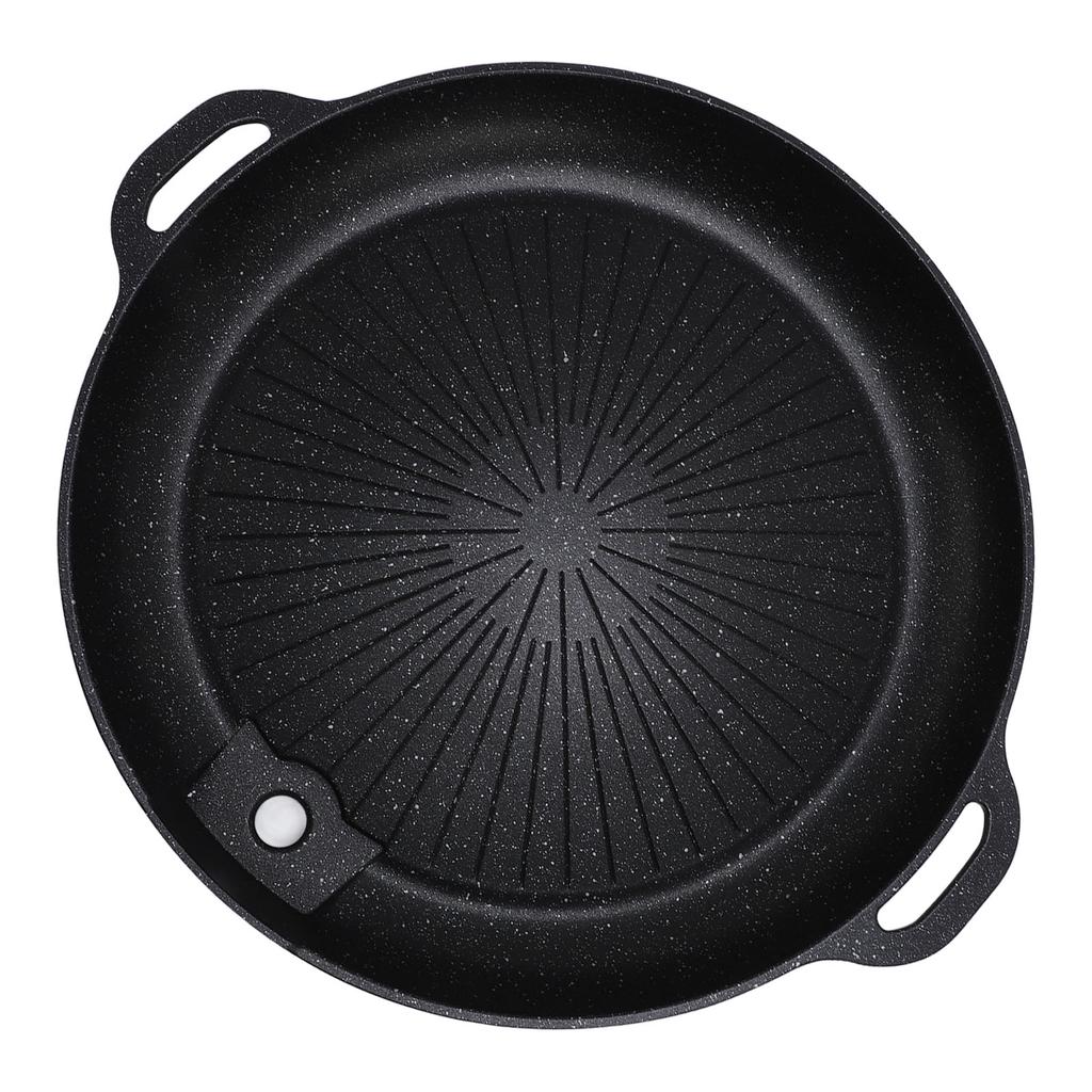 Сковорода-гриль Чугунная Сковорода Алюминиевый Сплав Устойчивая к Эрозии Портативный Поддон для Гриля Барбекю Сковорода для Духовки для Дома На Открытом Воздухе Кемпинга Пикника
