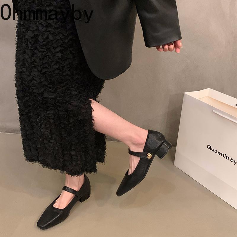 Весенние женские туфли Мэри Джейн, модные туфли с мелкой пряжкой, дизайнерские винтажные женские повседневные туфли в уличном стиле