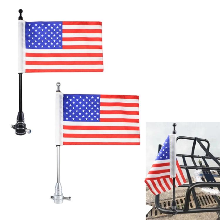 Motorcycle Flag Poles Mount for 1/2 Luggage Rack Motorcycle Flagpole Easy Install Flag Shelf With Base
