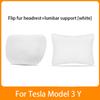 For Tesla Model 3 Model Y Car Seat Headrest Neck Pillow Model S Model X Soft Comfort Memory Cushion Protect Cover Accessories