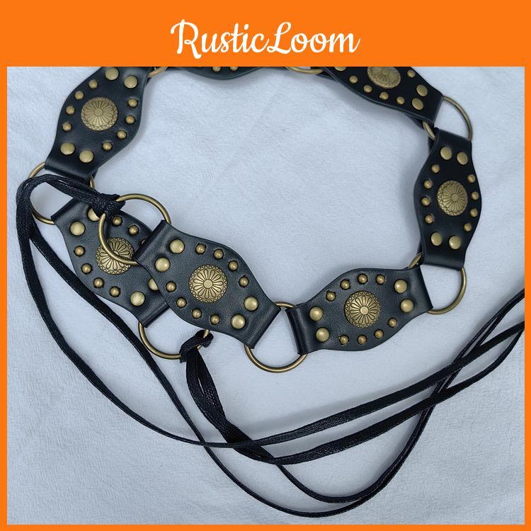 Handmade Hollow Pattern Western Pu Leather Belt For Women Stylish Summer Accessory