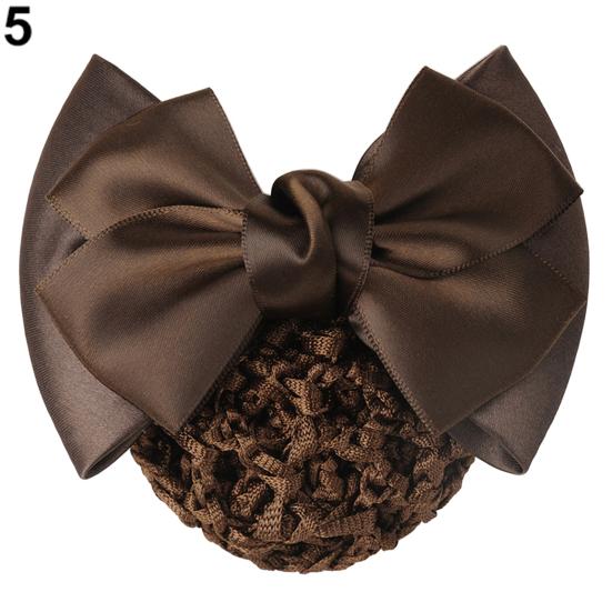 Women's Professional Hair Clip Hair Clip Bow Knot Scarf Hair Net Hair Ornaments