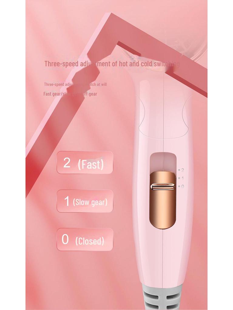 Guangba Портативный Складной Маломощный Фен с Технологией Отрицательных Ионов - Бережный к Волосам