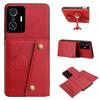 Кошелек-чехол из ПУ кожи для Xiaomi 11T Pro, 11T, с множеством слотов для карт, двойной металлической кнопкой, противоударный, полнотелый защитный чехол