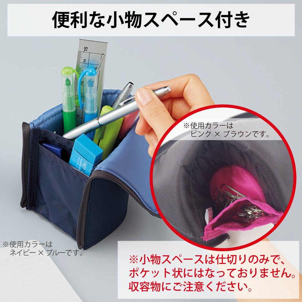 KOKUYO Ручка-карандаш Ручка Точка Розовый x Корпус и Чехол, Чехол, Держатель, Neocritz, Розовый, F-VBF180-5, Размер В195xШ85xГ50мм/Материалы/Внешний Внутренний Полиэстер,