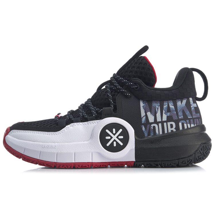 Li Ning ALL DAY 4 Нескользящие Устойчивые к истиранию Нескользящие Устойчивые к истиранию Средние Баскетбольные кроссовки Мужские ABPP025-3