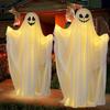 Halloween Ghost Decoration Outdoor Indoor Ghost Stand with String Lights Spooky Ghost Decor for Yard