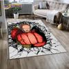 3D ONE PUNCH MAN аниме ковер с героями мультфильмов, ковер для гостиной, спальни, дивана, коврик для украшения, детские игры, нескользящий напольный коврик
