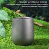 D5 Titanium Cup Insulated Double Wall Drink Cup Outdoor Cooking Camping Titanium Water Cup For Camping Hiking Cool Camping Gear