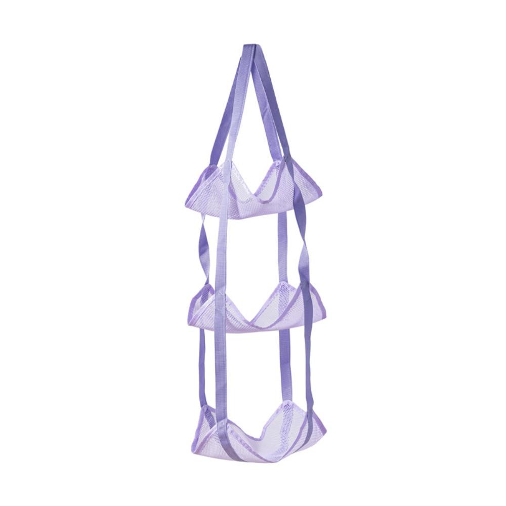 Wall Mounted Sundries Mesh Hanging Bag Large Capacity Mesh Pockets Organizer  Basketball