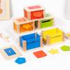 Wooden Montessori Puzzle Coin Bank For Toddler Fine Motor Skills Development Educational Toy