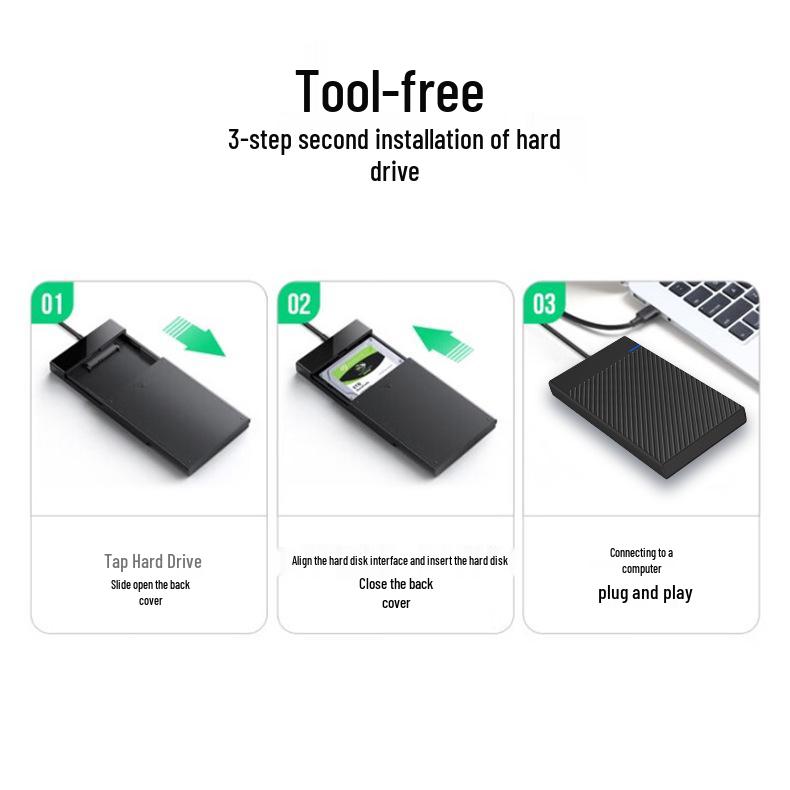Корпус 2,5" USB 3.1 для механического жесткого диска для высокоскоростной передачи данных