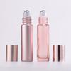 1 шт. стеклянный флакон-роллер 5/10 мл розовый флакон-роллер эфирное масло блеск для губ многоразовый тюбик пустая банка стеклянный флакон для духов