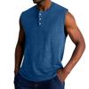 Men's Summer Solid Color Sports Buttons Vest Men's Sports Casual Vest