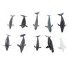 10Pcs Whale Ornament Plastic Modern Delicate Marine Animal Model Home Office Decoration Gifts