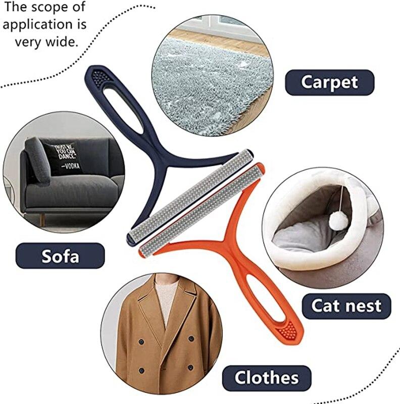 1 шт. двухстороннее средство для удаления шерсти домашних животных, средство для удаления ворса, чистый инструмент, бритва, очиститель свитера, скребок для бритвы для ткани, скребок для одежды, ковров