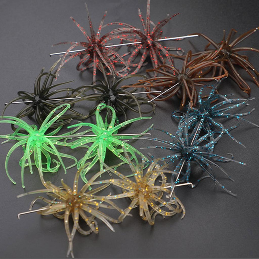 Искусственные рыболовные приманки Медленно плавающие приманки Имитация рыболовных морских ежей Приманки Мягкие плавающие приманки Набор рыболовных приманок