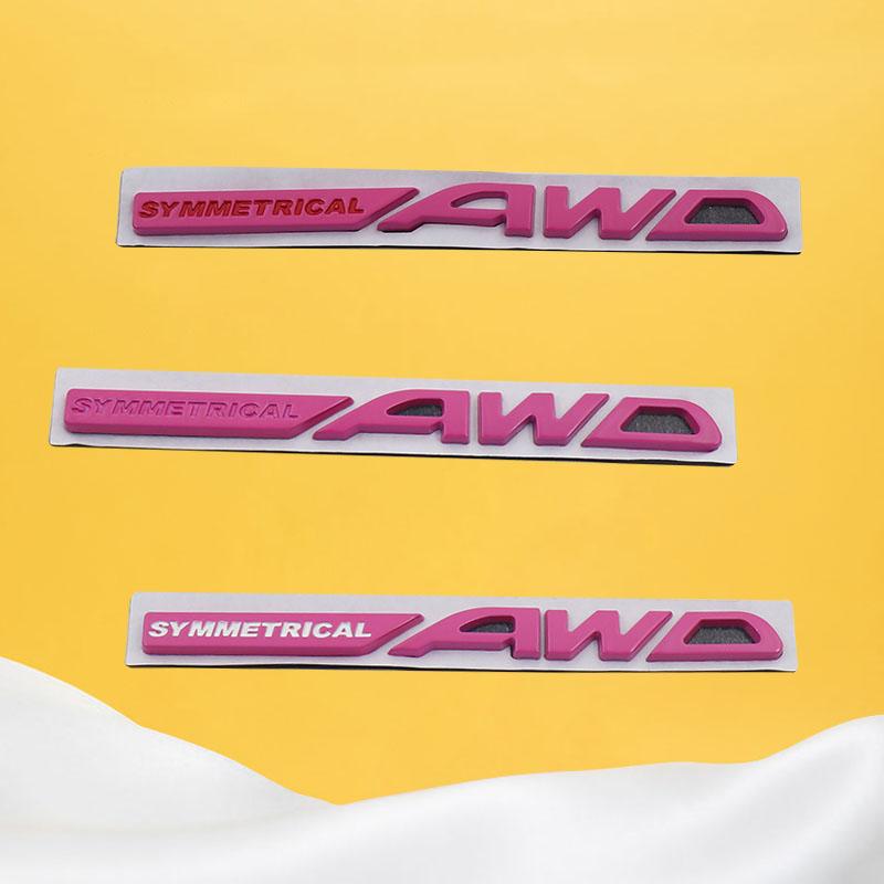 3D Стайлинг автомобиля СИММЕТРИЧНЫЙ AWD автомобиль Капот Крыло багажник Задний капот Шильдик Наклейка Эмблема Значок Наклейка