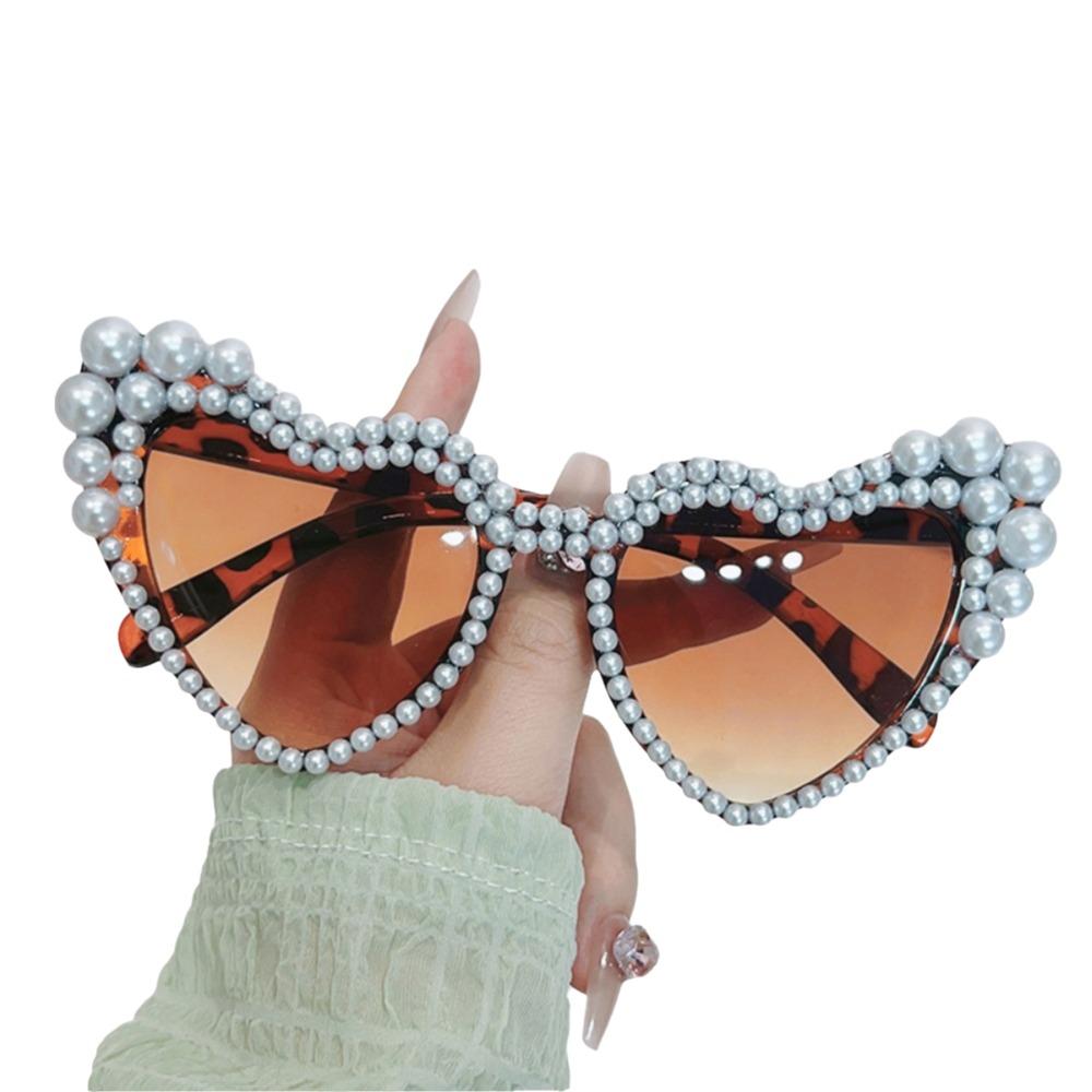 UV400 Protection Cat Eye Eyewear Heart-shaped Design Beach Party Sun Glasses  Outdoor Activities