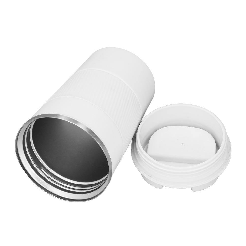 Silicone Sleeve Coffee Mug Stainless Steel Coffee Tumbler Reusable Water Mug Camping