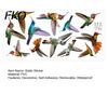 Window Bird Guard Hummingbird Clings, Protection Decals, Removable PVC Anti-Collision Static Stickers Strike Deterrent for Glass Doors And Windows,