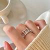 Новое кольцо золотого, серебряного цвета для женщин, модные креативные нерегулярные металлические геометрические креативные открытые кольца, вечерние ювелирные изделия, подарок
