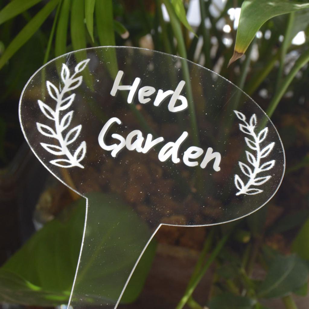 6/12 шт., этикетки для уличных растений, водонепроницаемые акриловые маркеры для растений, маркеры для питомника, украшения для трав, цветов и овощей