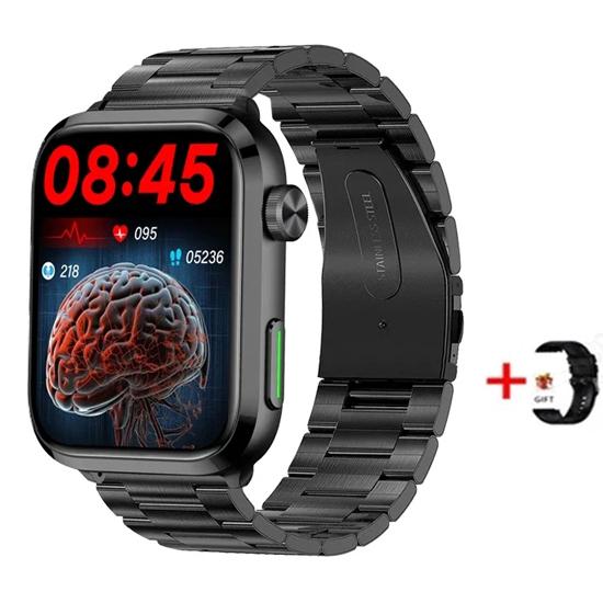 SACOSDING Bluetooth Call Смарт-часы Артериальное давление Кислород в крови Мониторинг сна Дистанционный уход за семьей и другом Спортивные умные часы для мужчин
